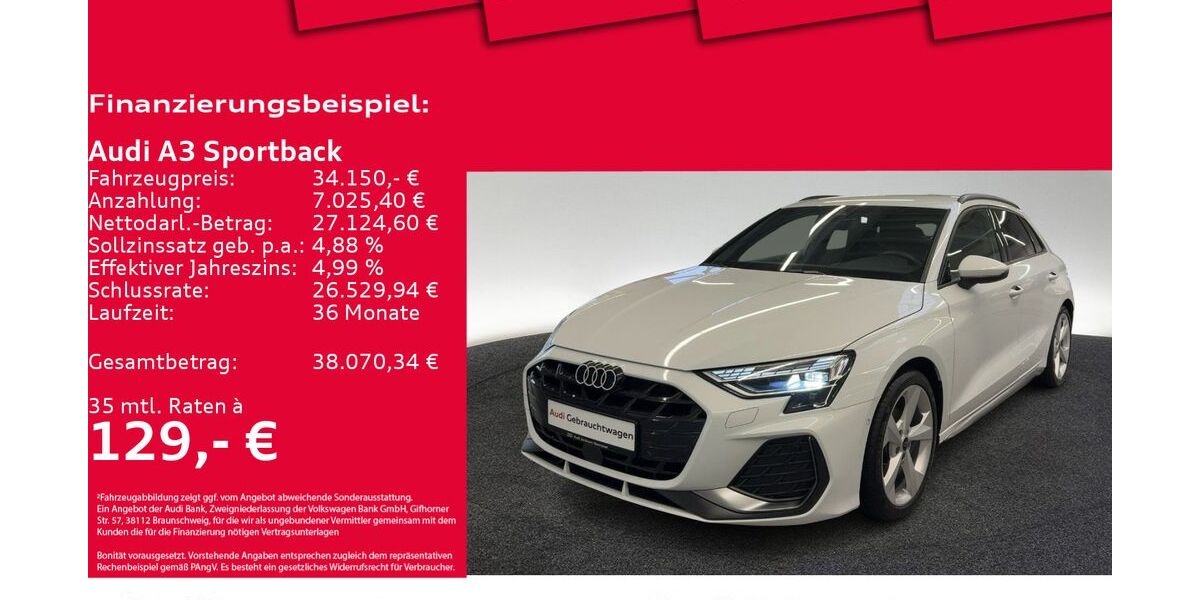 Audi A3 9.557 km 33.750 &euro; Hannover 30179