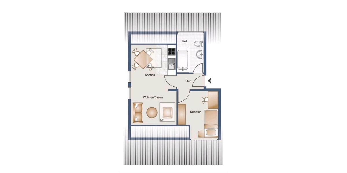 Dachgeschoßwohnung Kirchheim unter Teck - 2 Zimmer, 31 m&sup2;, 112.000&euro; | Angebot:26116157