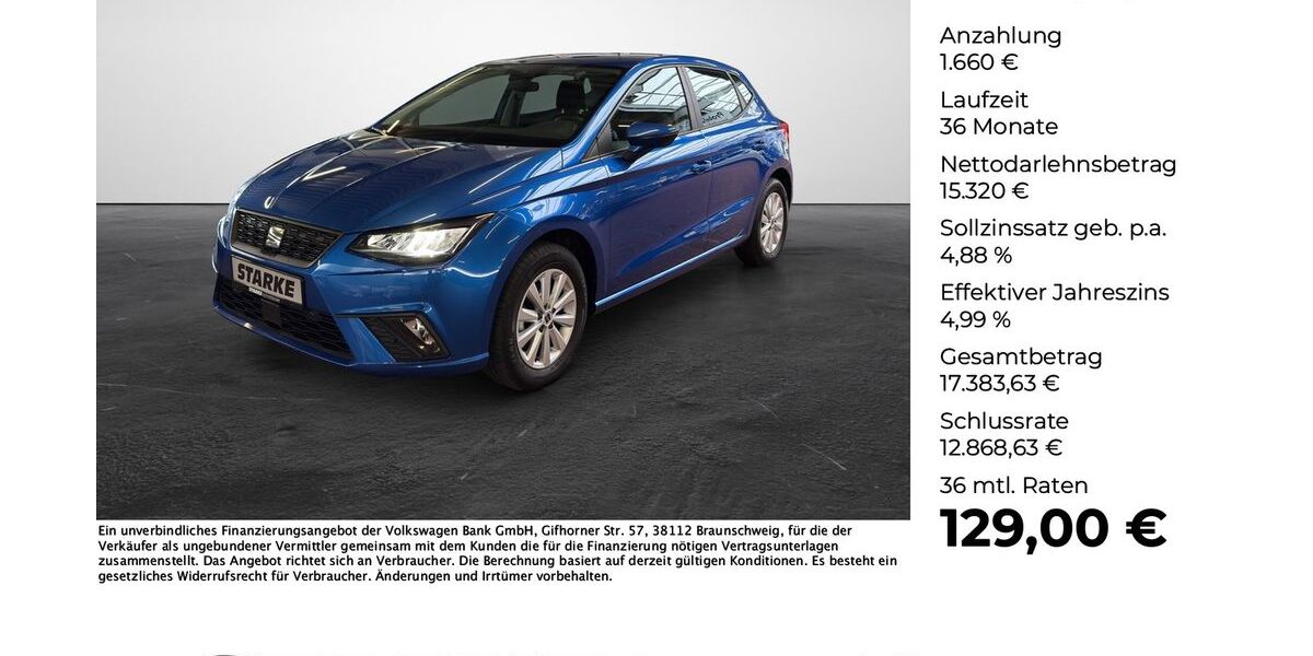 Seat Ibiza 21.269 km 16.290 &euro; Osnabrück 49078