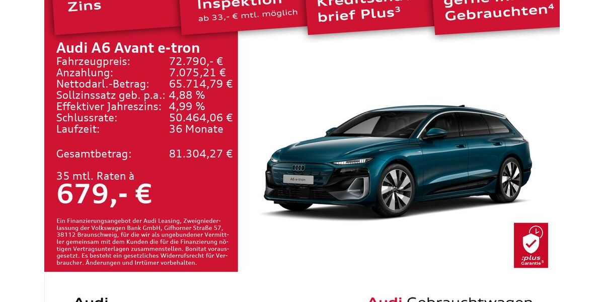 Audi A6 e-tron 6.774 km 71.890 &euro; Dresden 01169