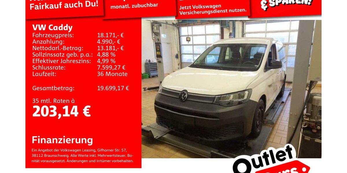 VW Caddy 113.850 km 17.989 &euro; Mannheim 68309