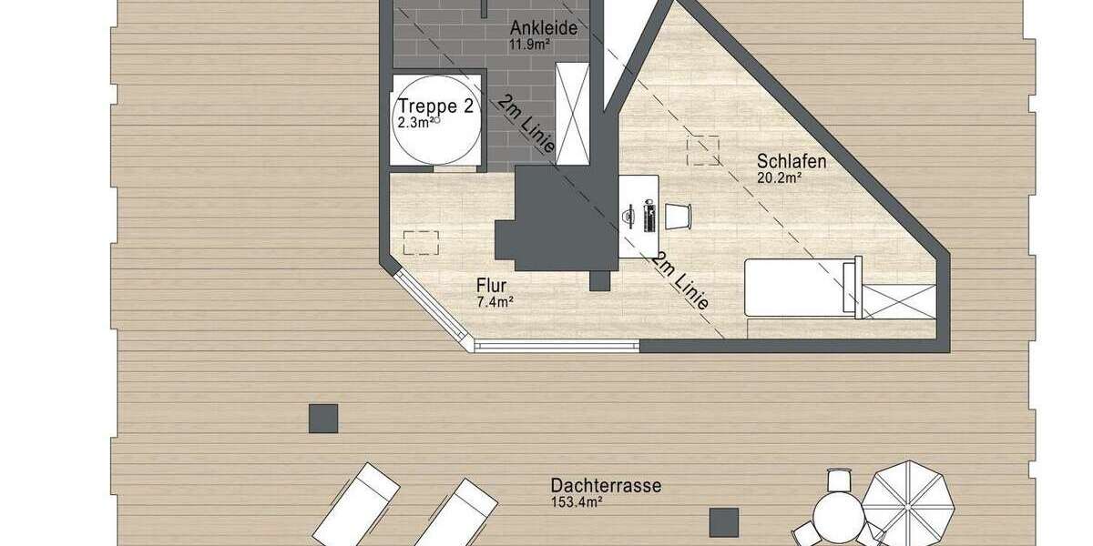 XXL Dachterrasse für Ihr summer feeling! Maisonette Wohnung in Untermenzing - Dachgeschoßwohnung München Allach-Untermenzing | Angebot:26441369