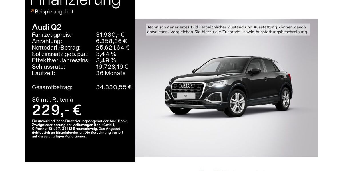 Audi Q2 23.435 km 31.980 € Schweinfurt 97424