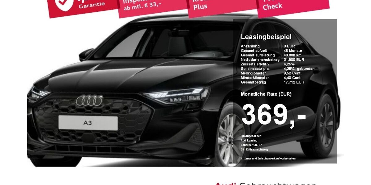 Audi A3 5.562 km 31.440 &euro; Plattling 94447