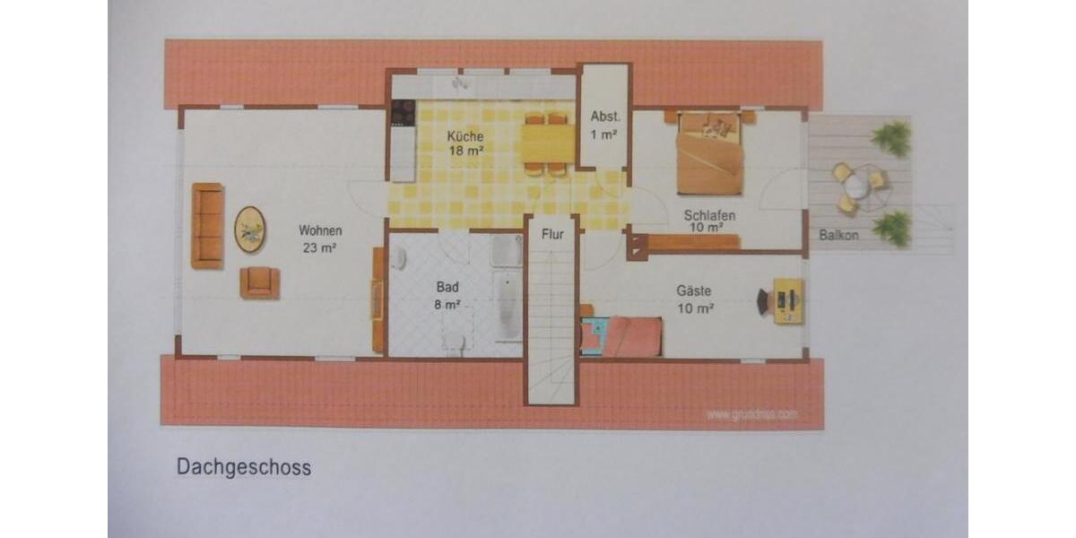 Jembke 3 Zi. 75 m² DG-Wohnung 3 zimmer