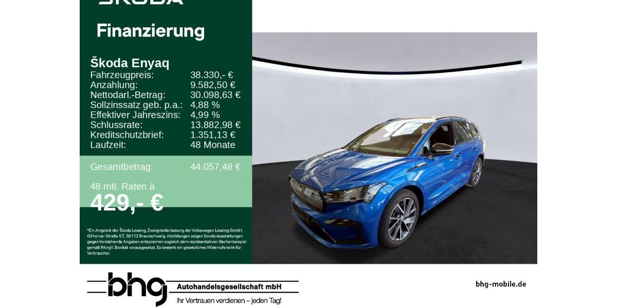 Skoda Enyaq 49.378 km 37.330 &euro; Reutlingen 72770