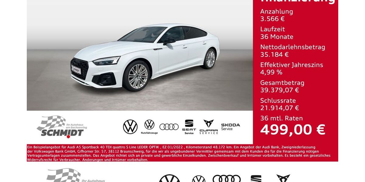 Audi A5 48.172 km 38.750 &euro; Bernsdorf 09337