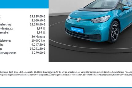VW ID.3 39.062 km 19.989 € Leinefelde-Worbis/DE 37327