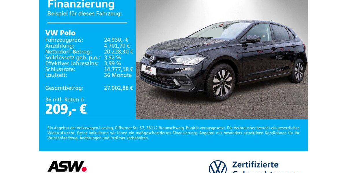 VW Polo 15.500 km 24.930 &euro; Sinsheim 74889