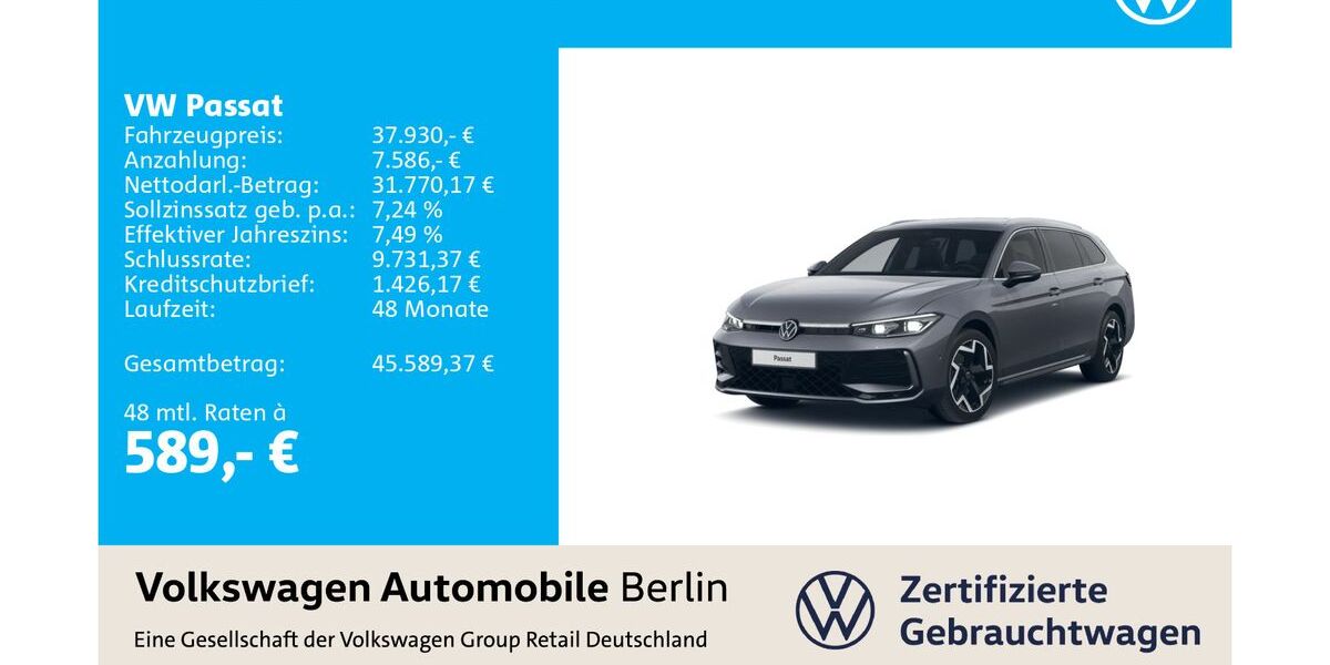 VW Passat 45.626 km 37.930 &euro; Berlin 12681