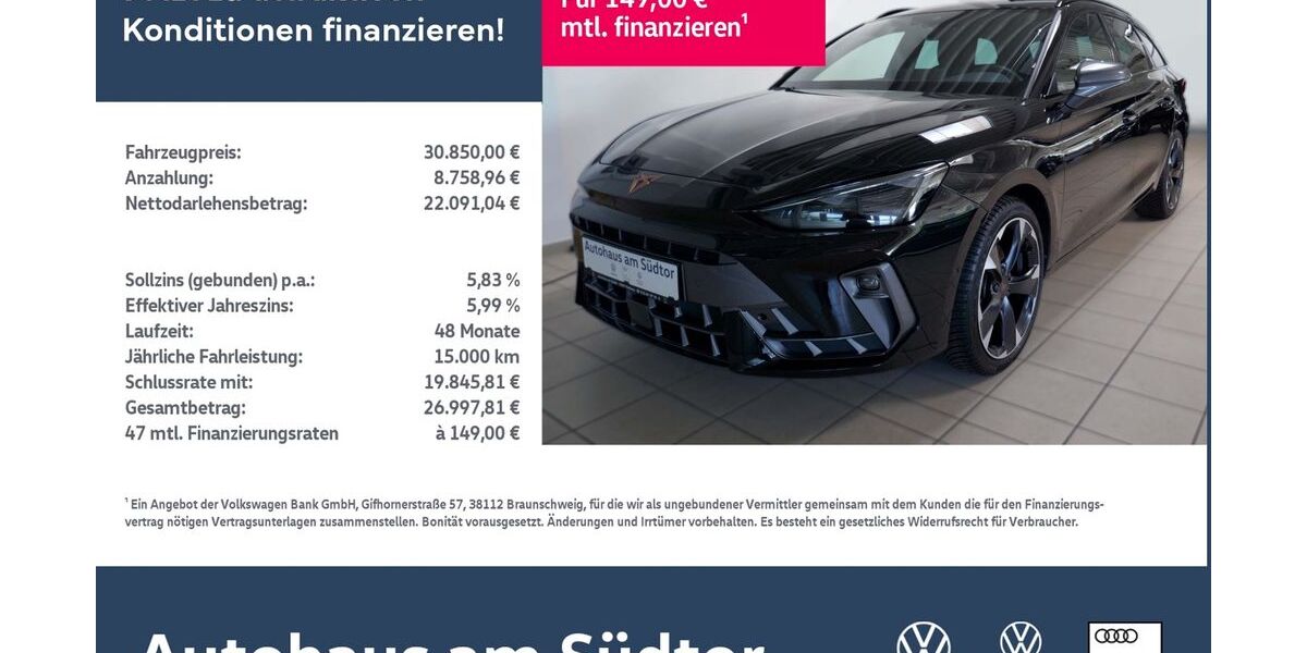 Cupra Leon 19.545 km 30.850 € Rietberg 33397