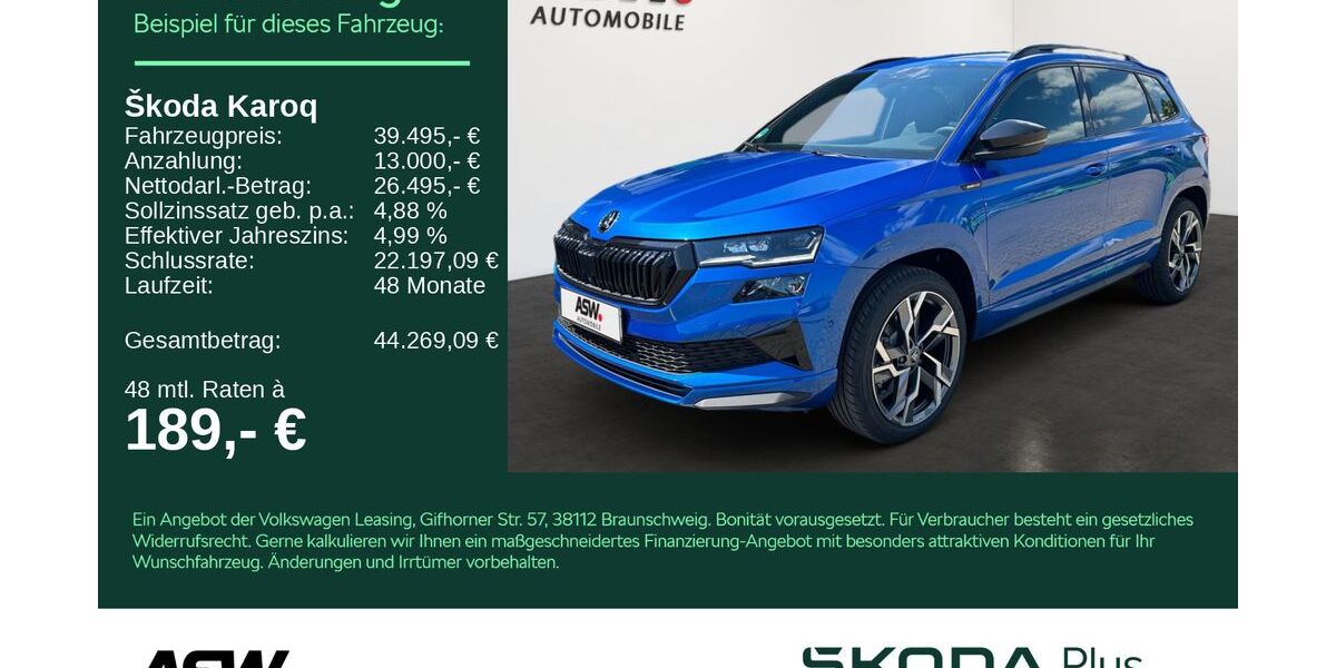 Skoda Karoq 16.500 km 39.495 &euro; Bad Rappenau 74906