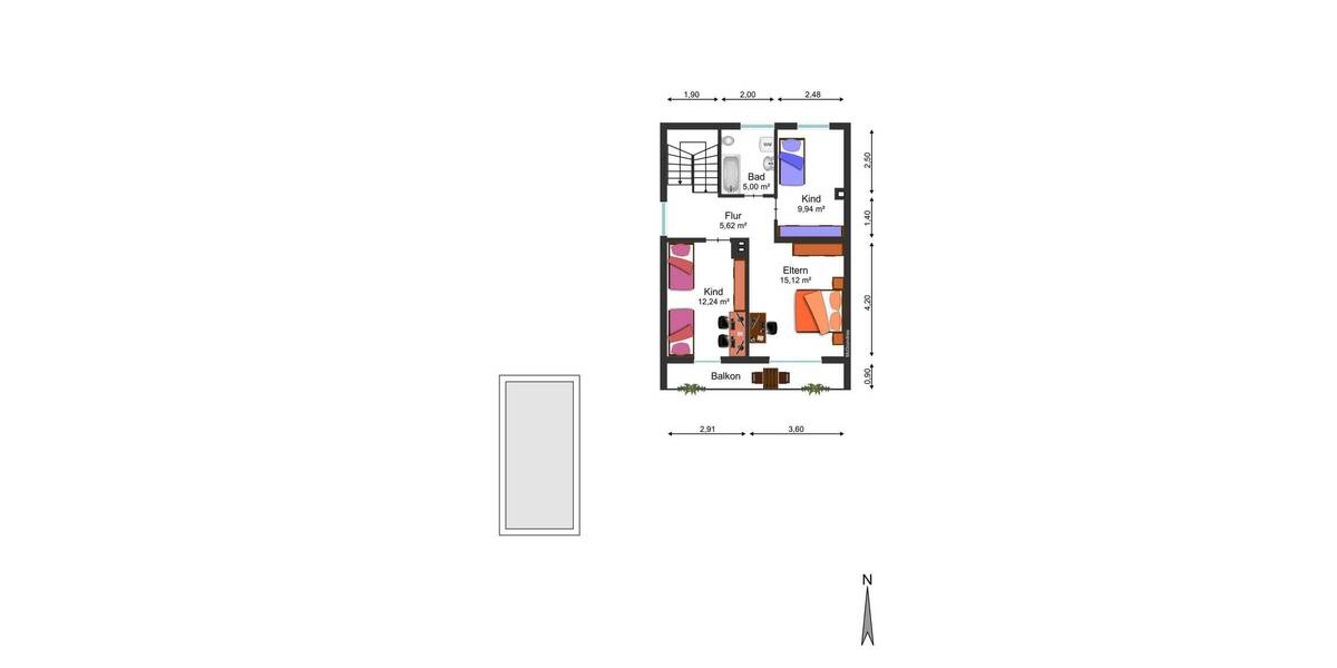 Doppelhaushälfte Weilheim - 4 Zimmer, 95 m&sup2;, 395.000&euro; | Angebot:26388303