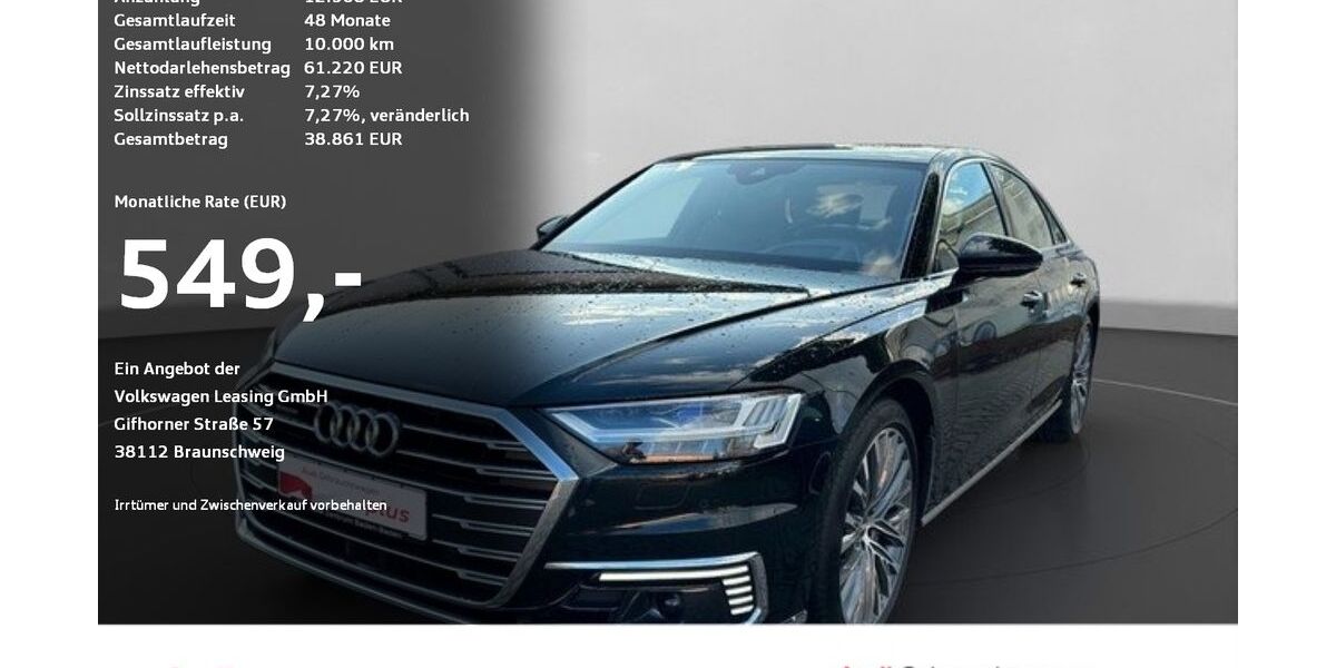 Audi A8 25.636 km 59.340 &euro; Baden Baden 76532