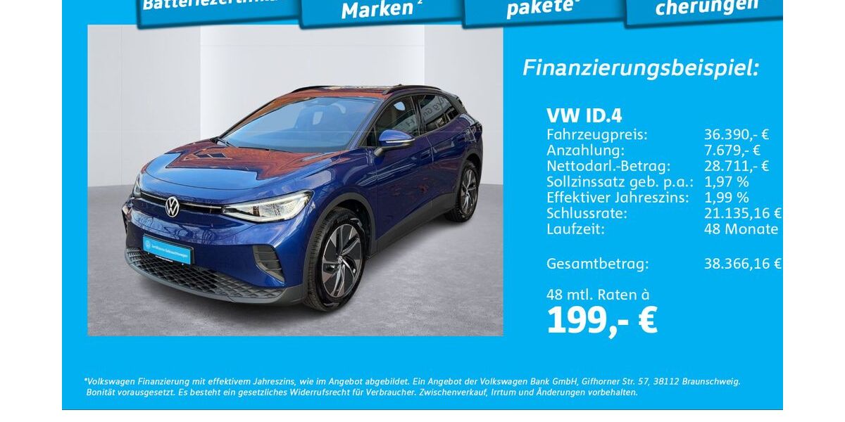 VW ID.4 3.274 km 35.555 &euro; Hamburg 22303