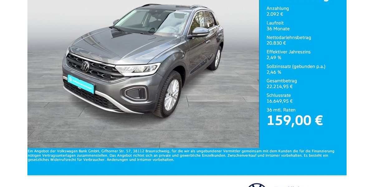 VW T-Roc 9.341 km 22.444 &euro; Dortmund 44379