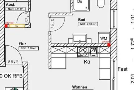 3 Zimmer Wohnung in Bad König zu Vermieten - Erstbezug
