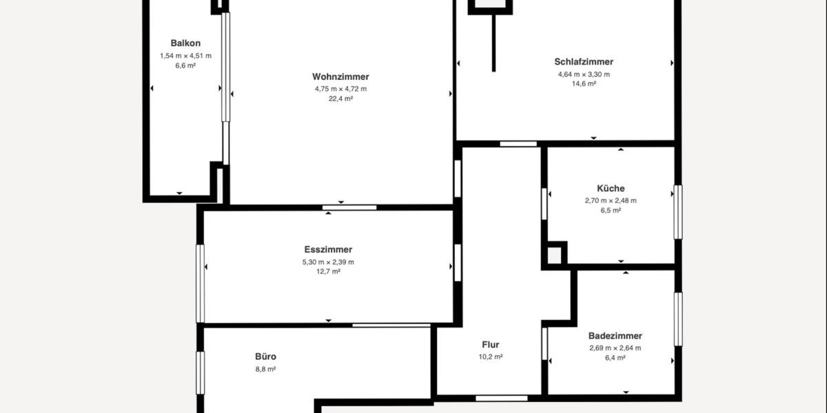 Etagenwohnung Geretsried - 3 Zimmer, 86 m&sup2;, 390.000&euro; | Angebot:25779973
