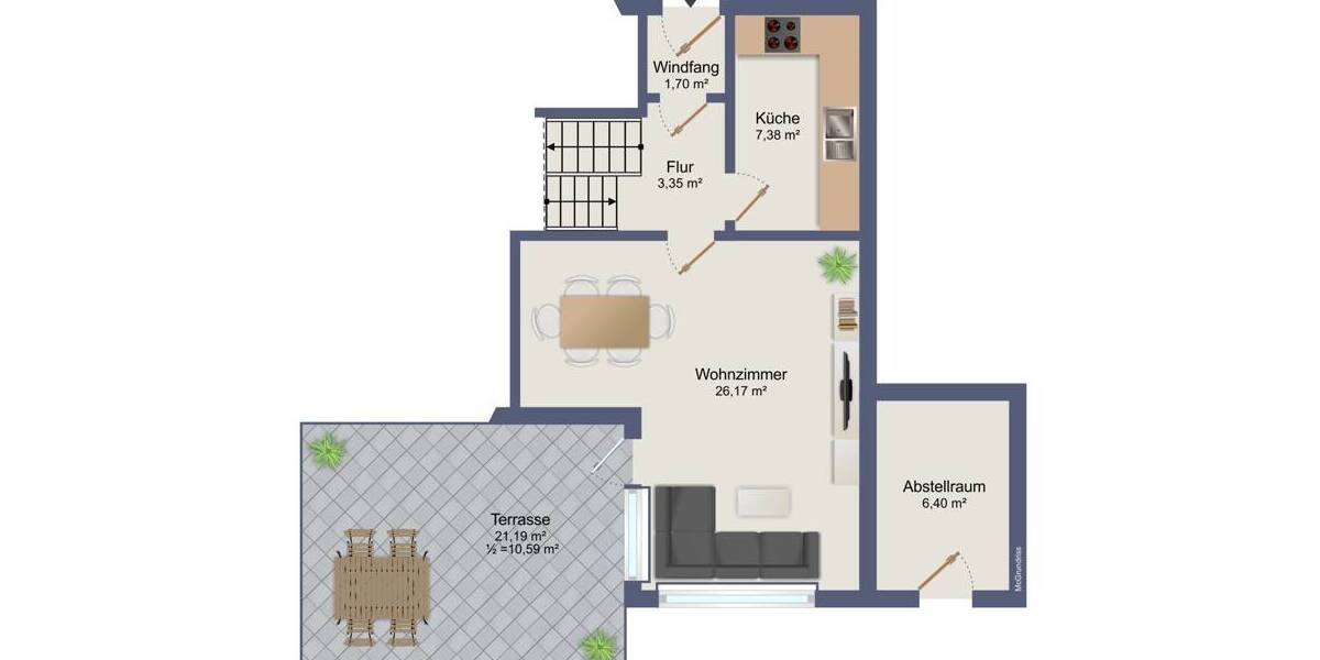 Reihenendhaus Bremen Schönebeck - 5 Zimmer, 101 m&sup2;, 279.000&euro; | Angebot:26171258