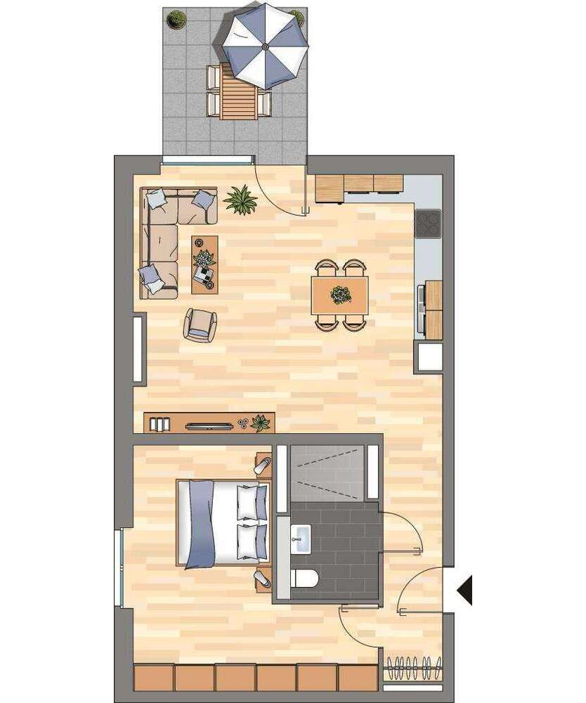 Wohnung zum Mieten in Bonn 1.192,21 € 70.13 m²