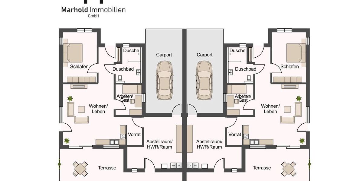 Achtung: Neubau einer Seniorengerechten DHH mit Stil und Qualität Erstbezug; 2026 - Doppelhaushälfte Steyerberg | Angebot:26701901