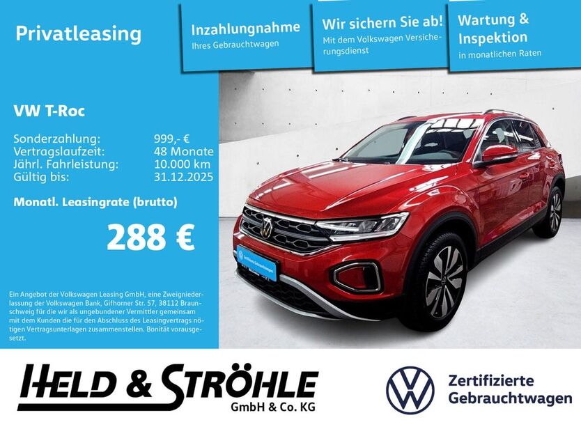 VW T-Roc 9.900 km 27.420 € Neu-Ulm 89231