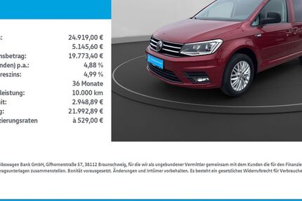 VW Caddy 46.497 km 24.919 &euro; Leinefelde-Worbis/DE 37327