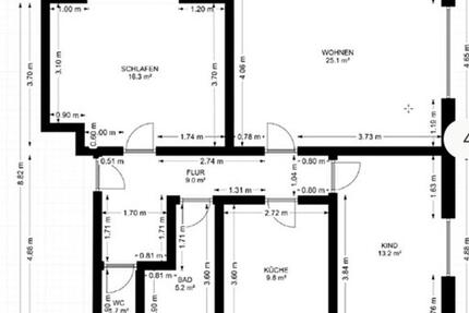 3-Zimmer EG Wohnung mit Garten, Provisionsfrei