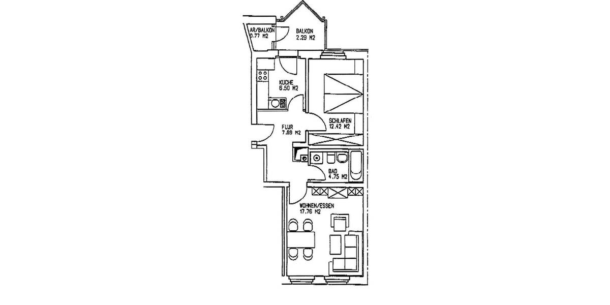 Etagenwohnung Plauen Haselbrunn - 2 Zimmer, 35.000&euro; | Angebot:25836879