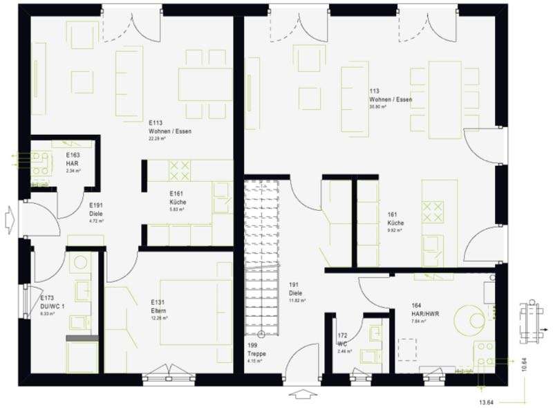 Einfamilienhaus Borna - 6 Zimmer, 232 m&sup2;, 488.000&euro; | Angebot:26817274
