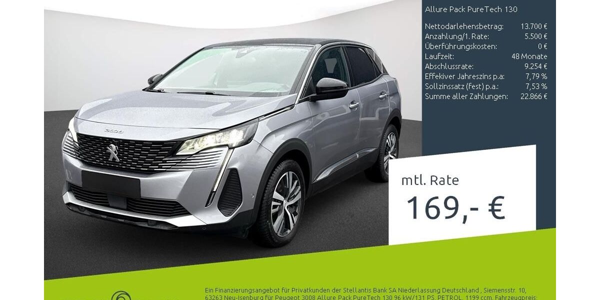 Peugeot 3008 11.113 km 18.869 &euro; Bocholt 46395