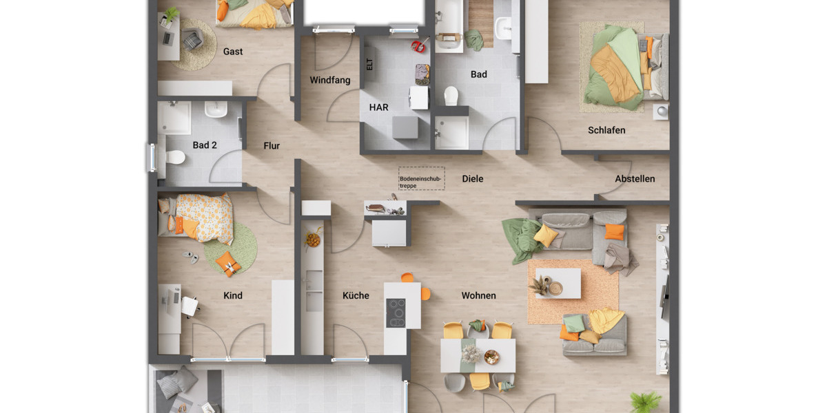 Bungalow Spenge Lenzinghausen - 5 Zimmer, 127 m&sup2;, 456.850&euro; | Angebot:25986562