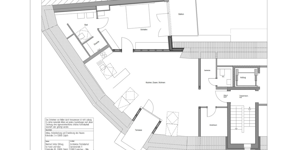 Dachgeschoßwohnung Zülpich - 2 Zimmer, 92 m&sup2;, 1.145&euro; | Angebot:24407606