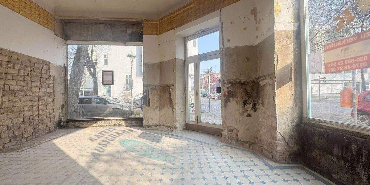 TOLLER, BARRIEREFREIER, GUT GESCHNITTENE SEHR HELLE EG GEWERBEEINHEITLADEN IN TOLLER RUHIGER KIEZLAGE 4 zimmer