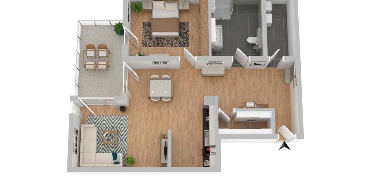 Etagenwohnung Pocking - 2 Zimmer, 92 m&sup2;, 920&euro; | Angebot:26300299