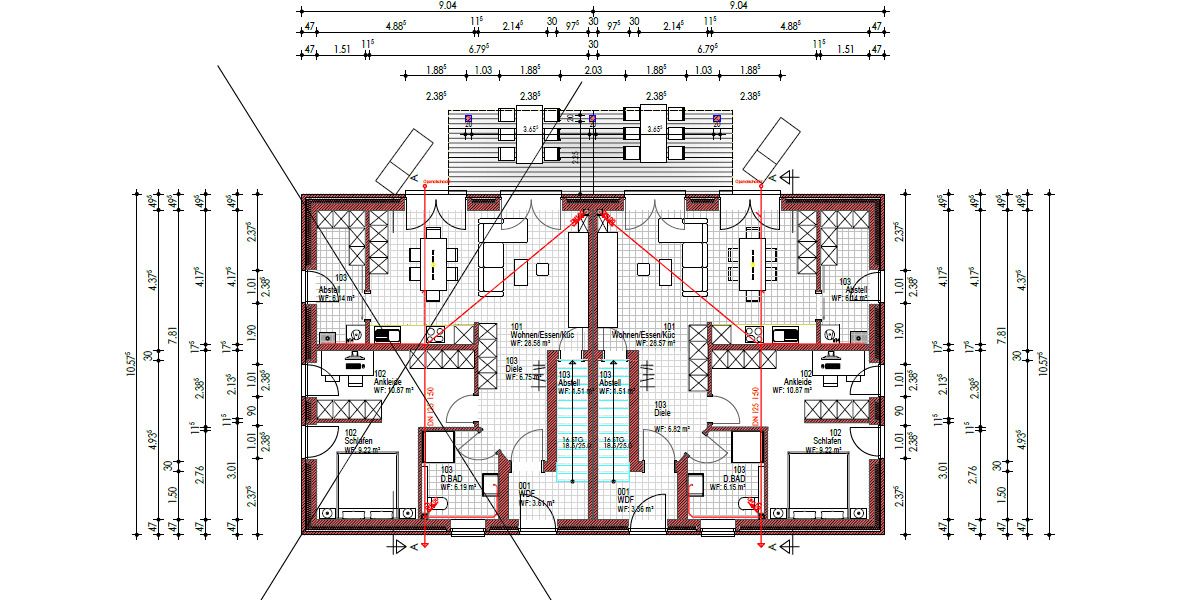 Etagenwohnung Hude - 2 Zimmer, 72 m&sup2;, 750&euro; | Angebot:26695351