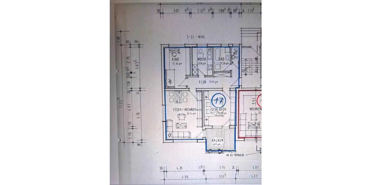 Etagenwohnung Calw - 3 Zimmer, 79 m&sup2;, 235.000&euro; | Angebot:27118159