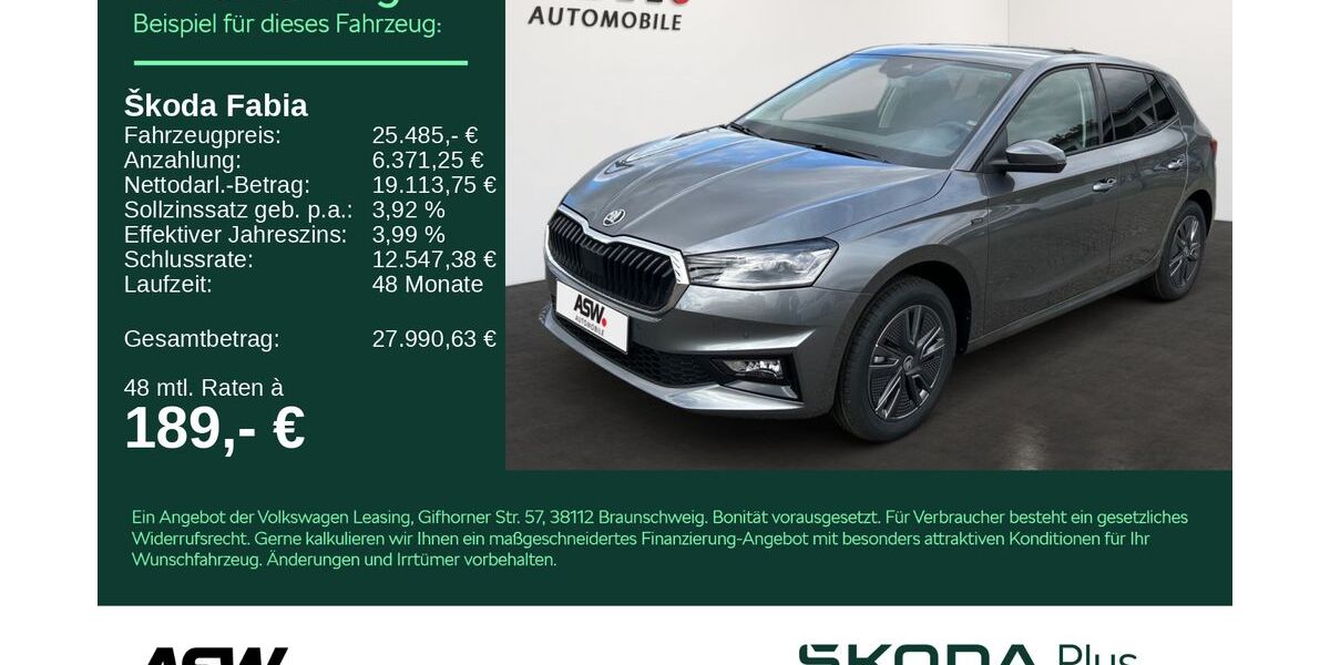 Skoda Fabia 4.500 km 25.485 &euro; Heilbronn 74076