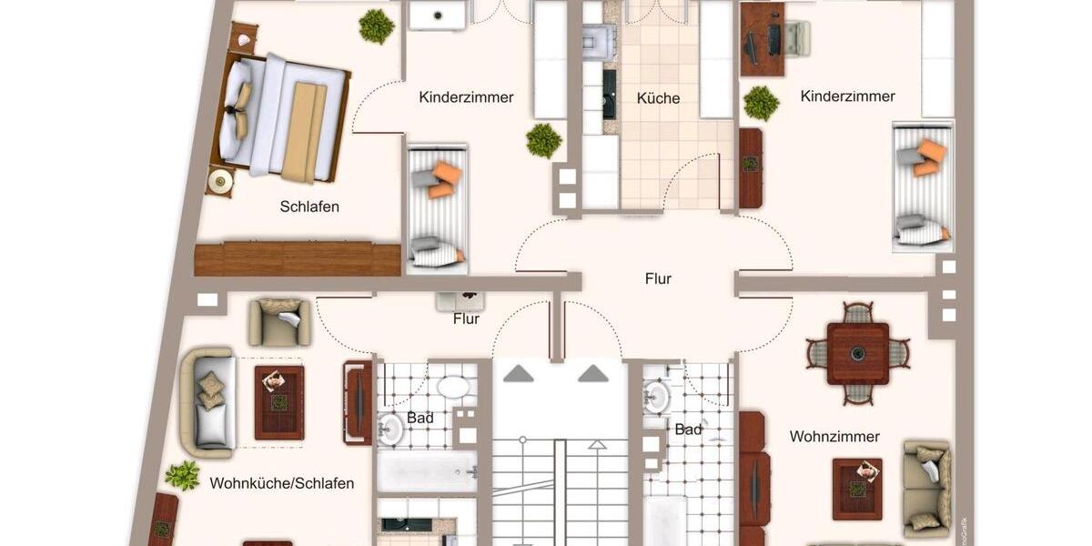 Etagenwohnung Nürnberg Gibitzenhof - 4 Zimmer, 86 m&sup2;, 1.300&euro; | Angebot:26704323