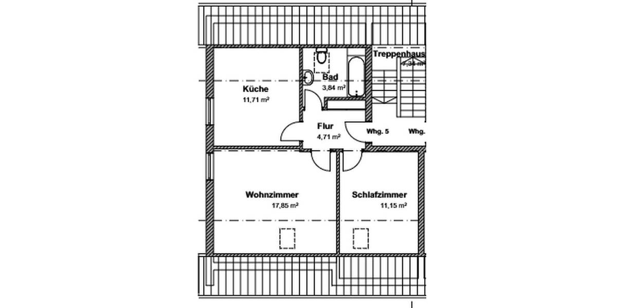 Etagenwohnung Regensburg Weichs - 2 Zimmer, 50 m&sup2;, 750&euro; | Angebot:25657481