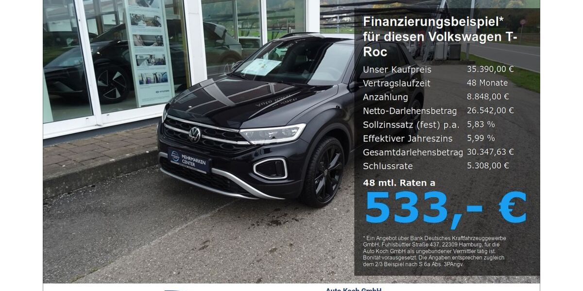 VW T-Roc 2.500 km 35.390 &euro; Bad Feilnbach 83075