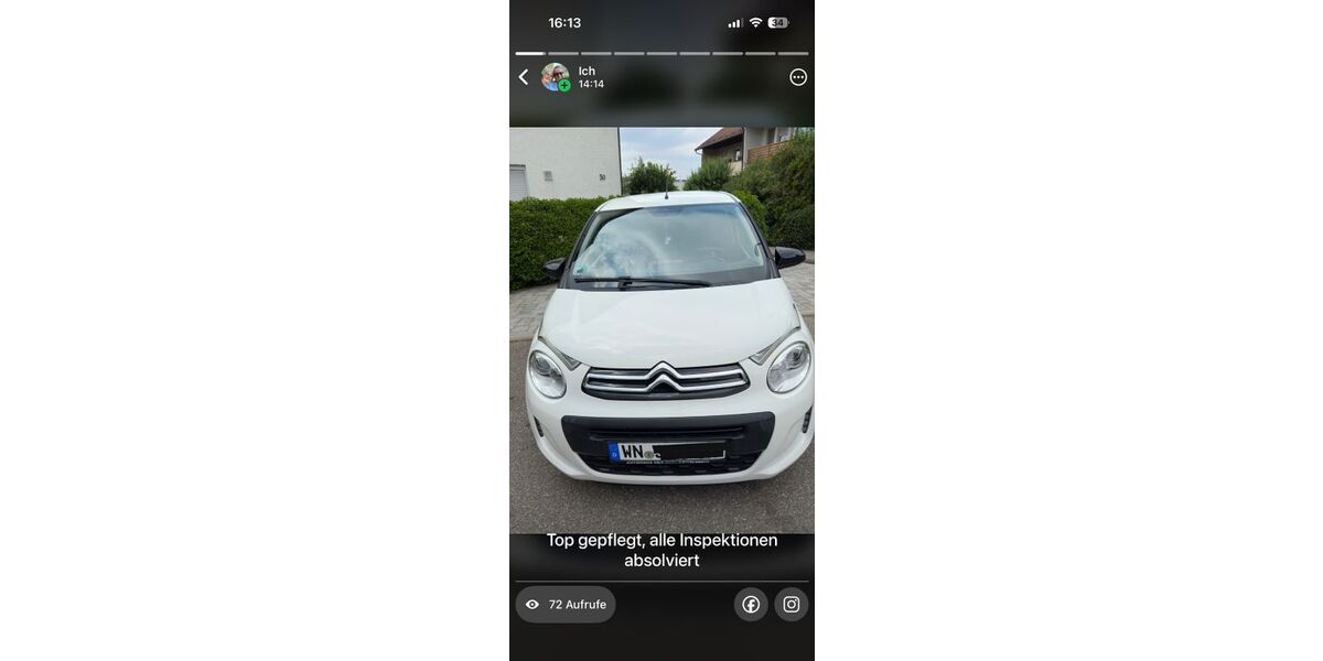 Citroen C1 75.000 km 7.900 &euro; Winnenden 71364