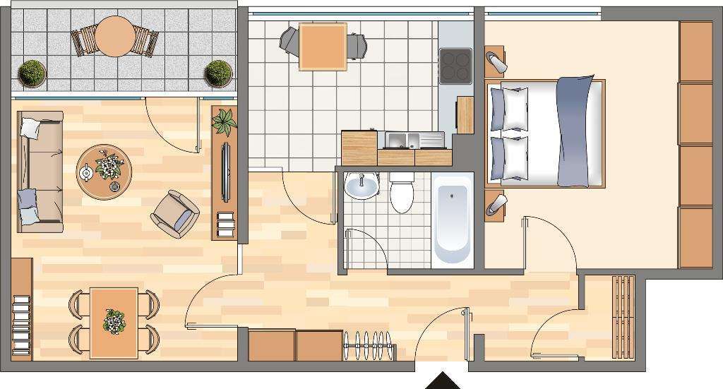 Wohnung zum Mieten in Dortmund 318,84 € 62.65 m² 2 zimmer