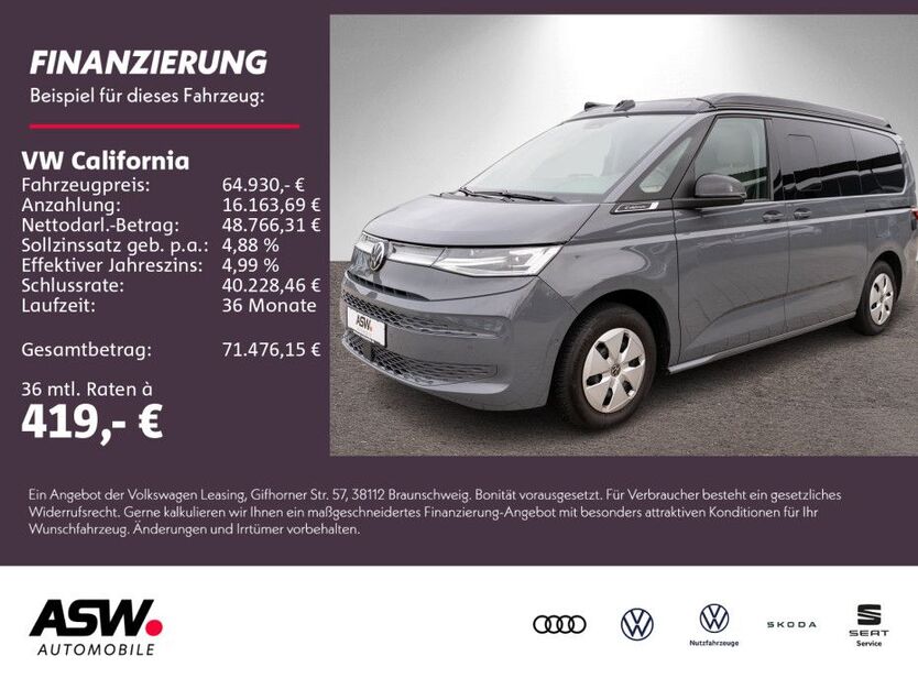 VW T7 California 3.900 km 62.660 € Bad Rappenau 74906