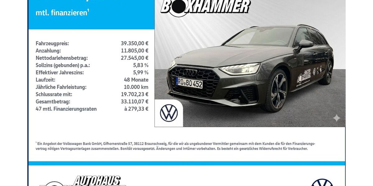 Audi A4 24.990 km 36.740 &euro; Bad Aibling 83043