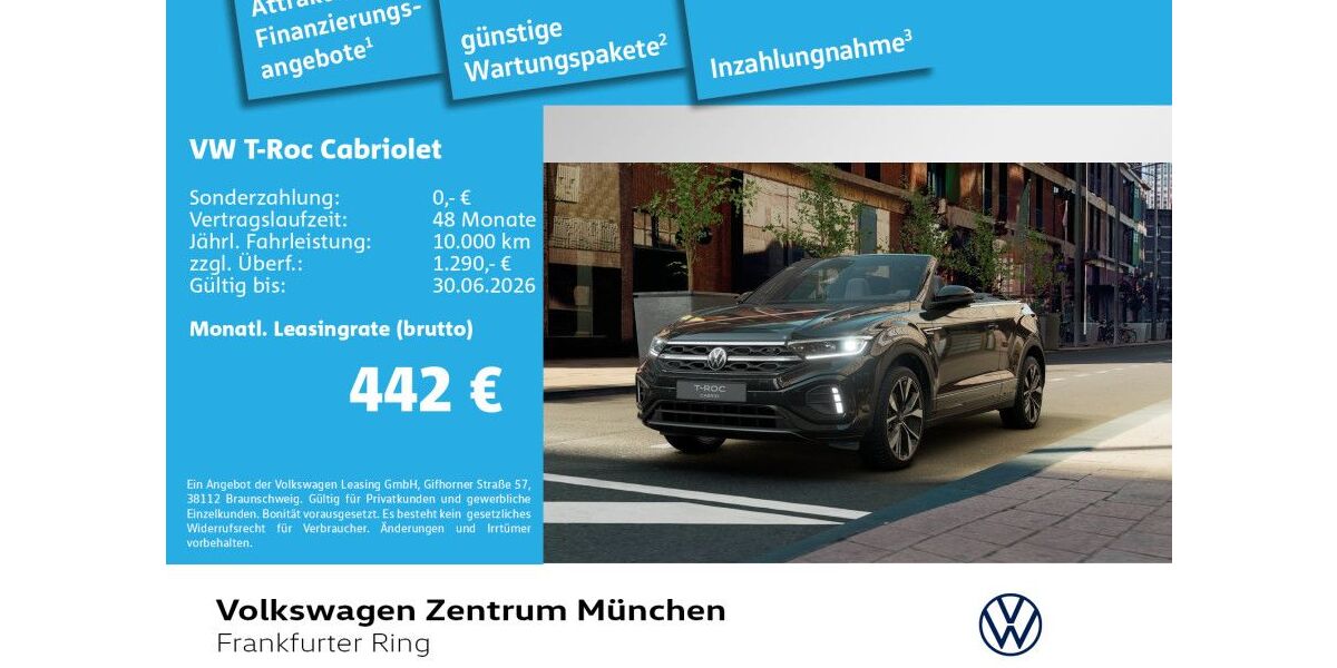 VW T-Roc 3.000 km 45.720 &euro; München 80807