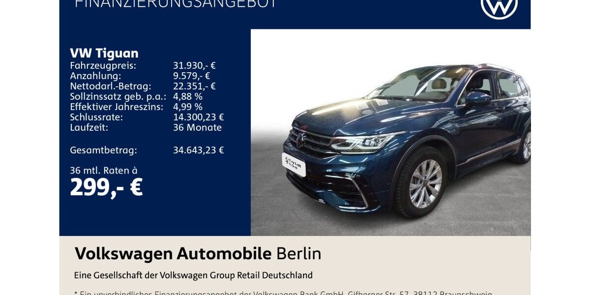VW Tiguan 55.269 km 31.930 &euro; Berlin 10587