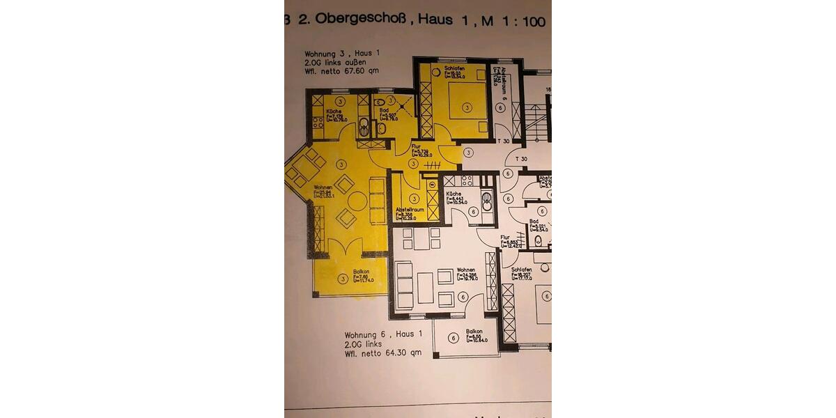 Etagenwohnung Schlüchtern - 2 Zimmer, 67 m&sup2;, 625&euro; | Angebot:26113277