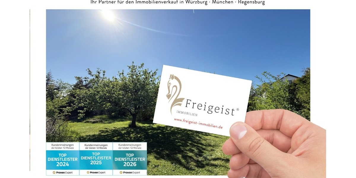 Sonniges Baugrundstück für Einfamilien-, oder Doppelhaus in einer der schönsten Lagen von Höchberg - Grundstück Höchberg | Angebot:26947539