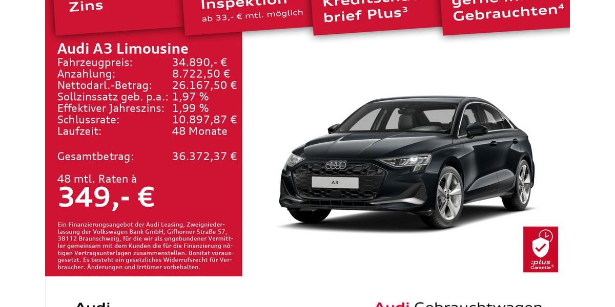 Audi A3 12.597 km 34.890 &euro; Dresden 01169
